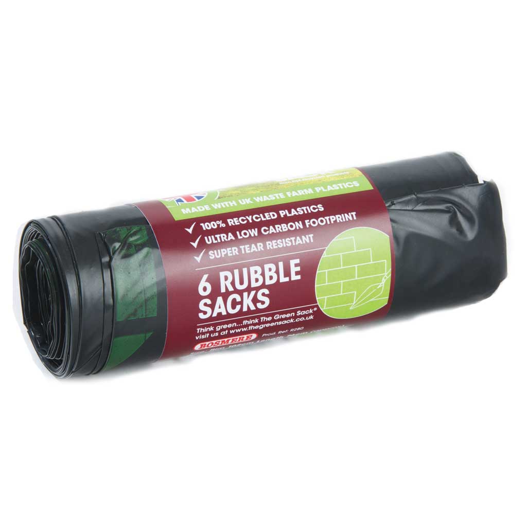 Bosmere Plain Top Rubble Sacks 45L 6 Pack