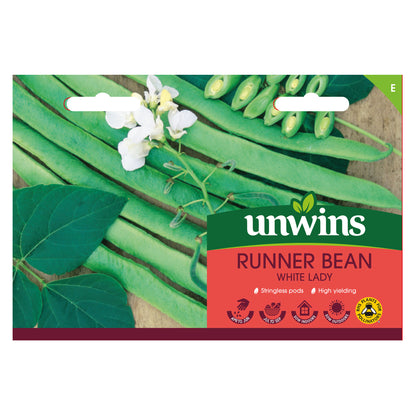 Runner Bean White Lady