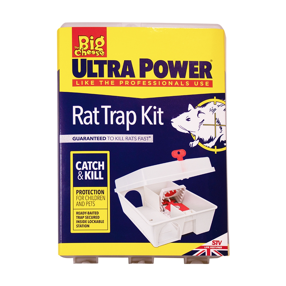 The Big Cheese Ready-Baited Rat Trap Kit