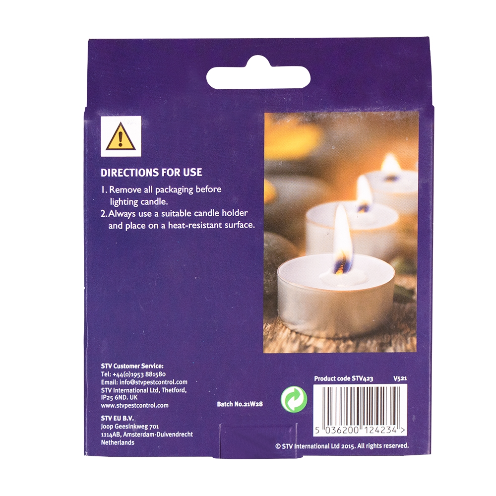 Zero In Citronella Tealight 18-Pack