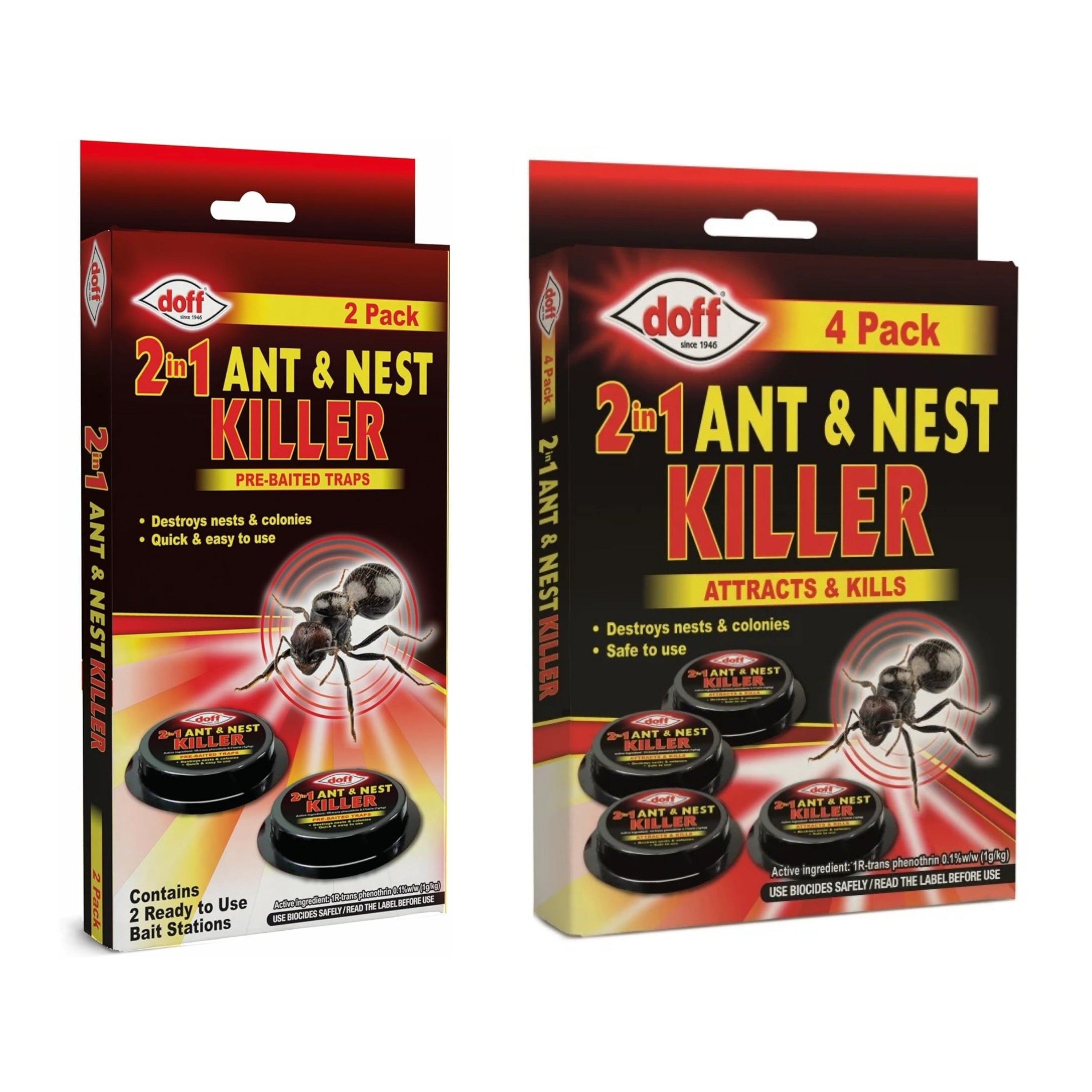 Doff 2 in 1 Ant & Nest Killer - Pre-Baited Traps