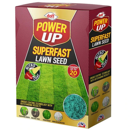 Doff Power Up Superfast Lawn Seed with NITRO-COAT