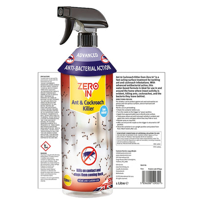 Zero In Anti-Bacterial Ant & Cockroach Killer