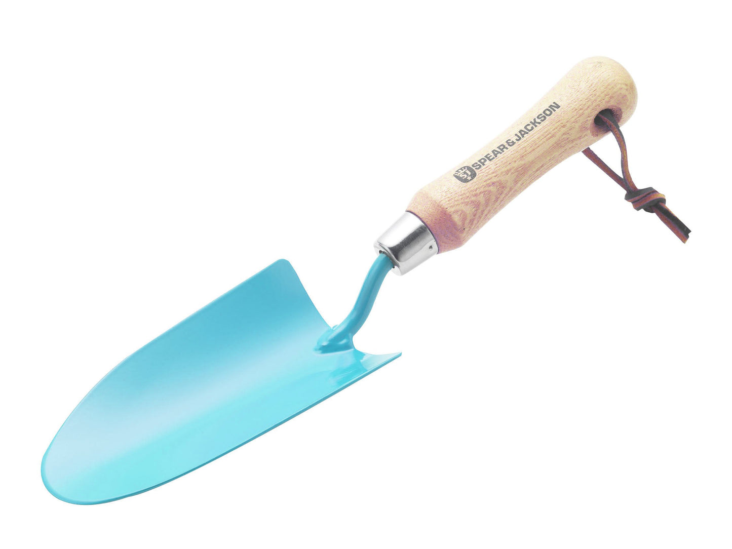 Spear & Jackson Blue Trowel, Pink Weed Fork, + Green Transplanter Set