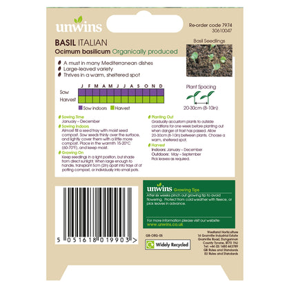 Unwins Seeds - Organic