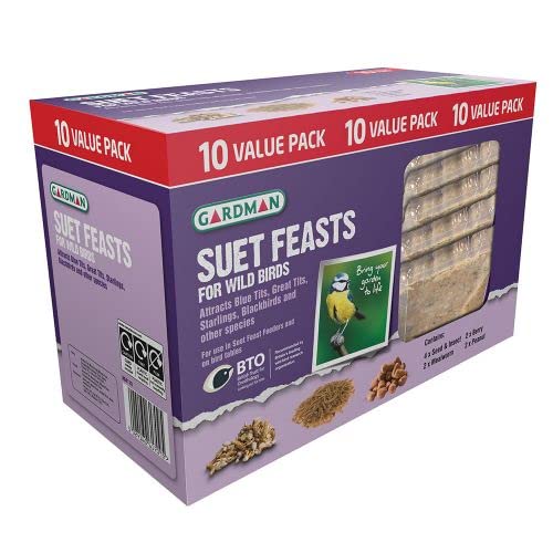 Gardman Suet Feast Food For Wild Birds 10 Pack