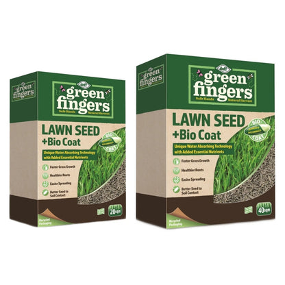 Doff Green Fingers Lawn Seed + Bio Coat