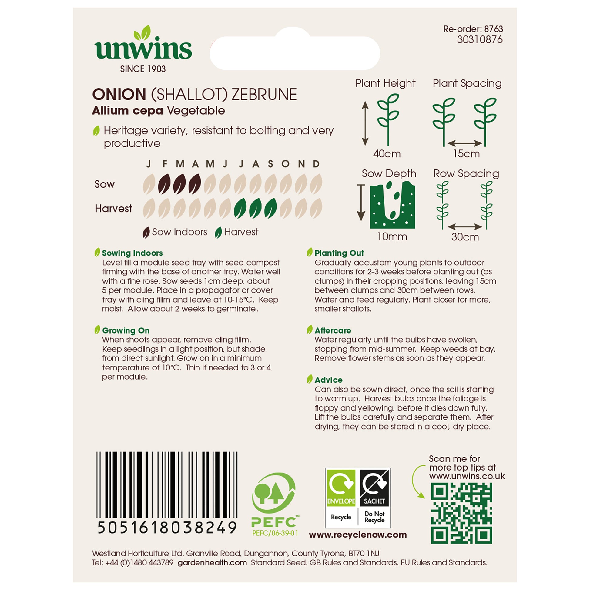 Unwins Pickling Veg Seed Bundle