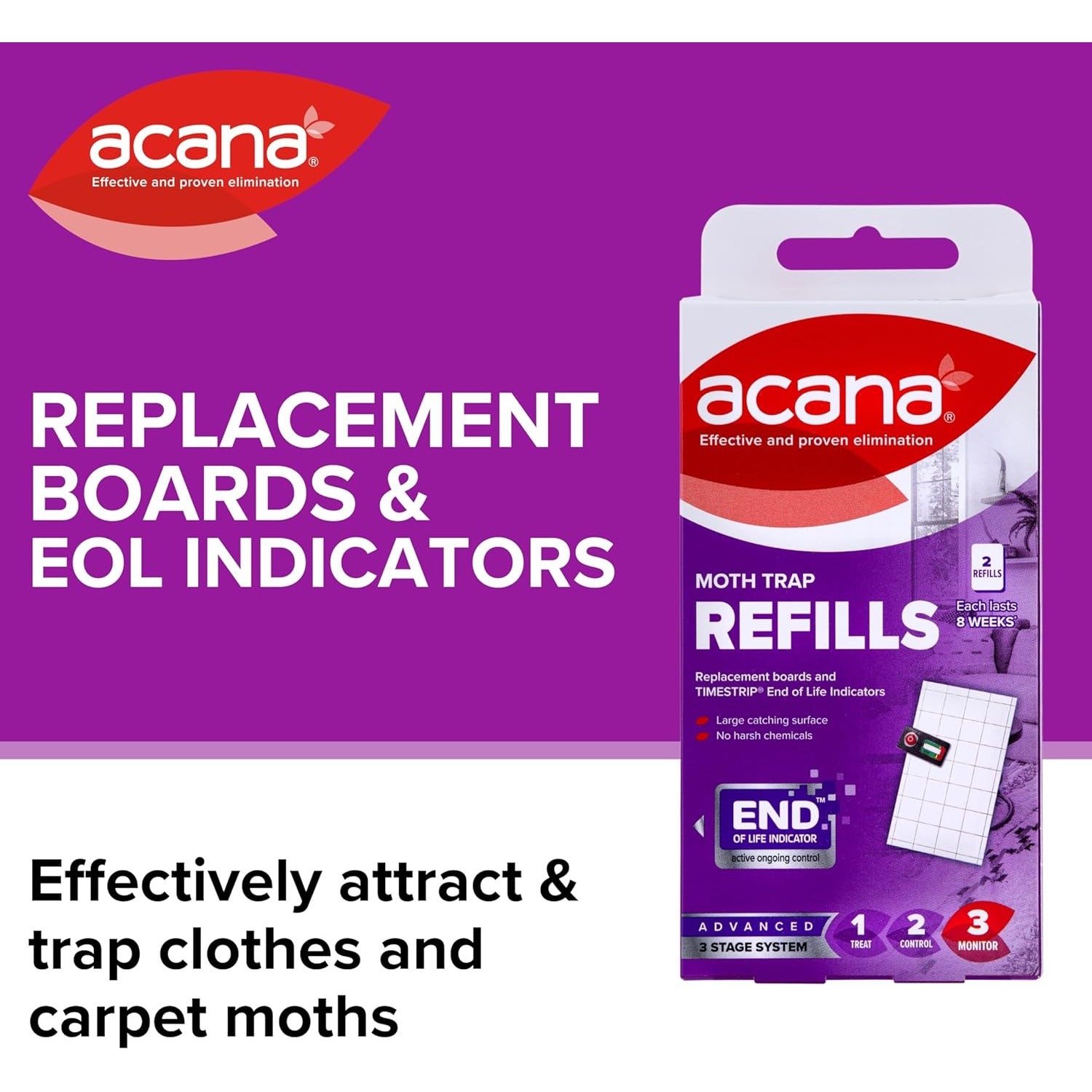 Acana Moth Monitoring Trap Refill 2pk