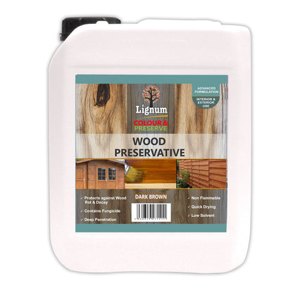 Lignum Wood Preserver Colour & Preserve 3 Colours 1ltr & 5ltr