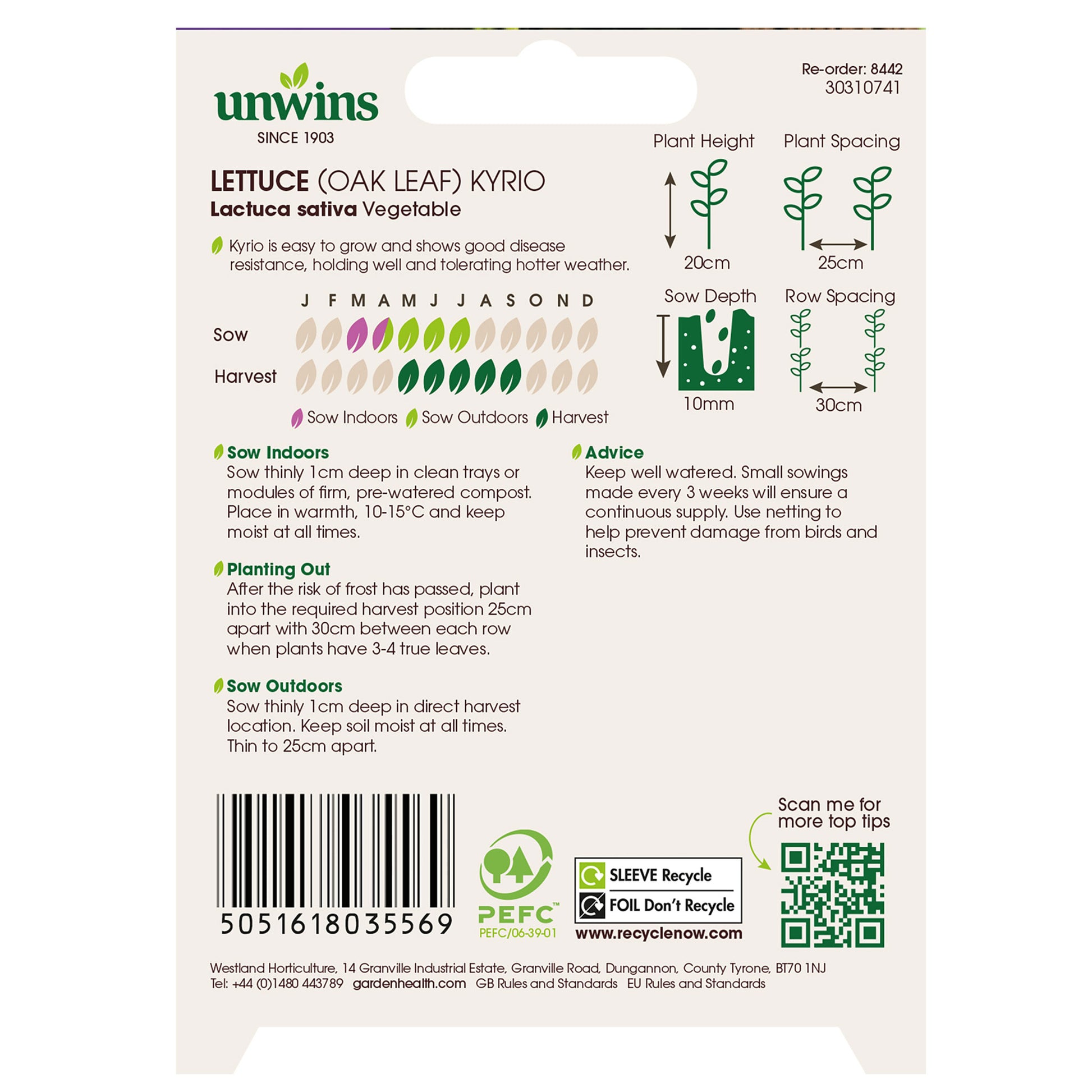 Unwins Cut-and-Come-Again Salad Seed Bundle