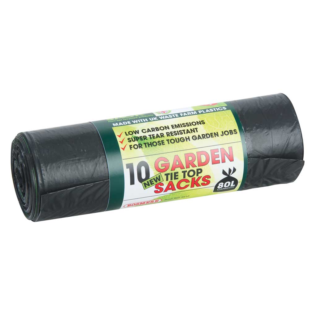 Bosmere Tie Top Garden Sacks 80L 10 Pack
