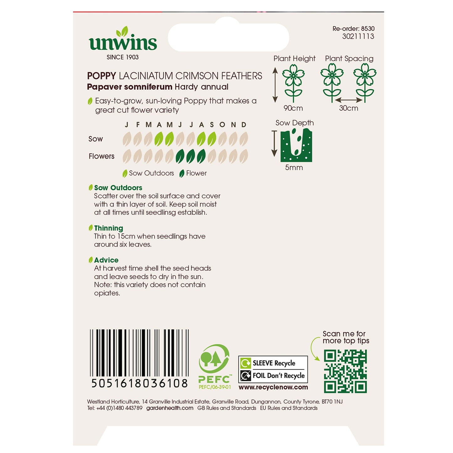 Unwins Summer Flowering Seed Bundle