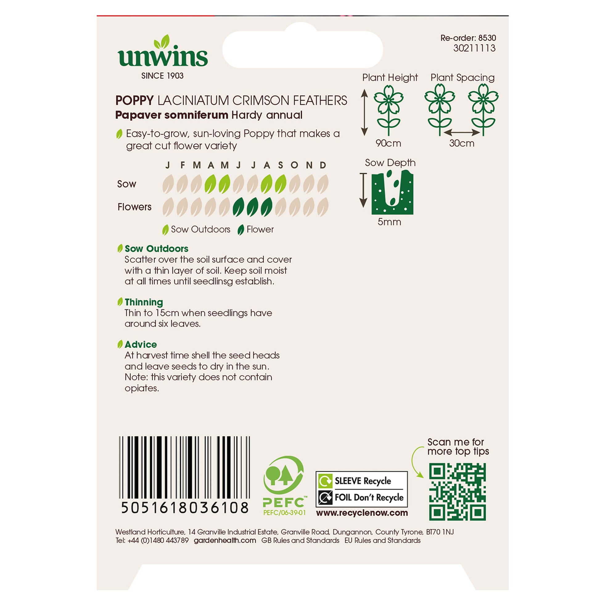 Unwins Summer Flowering Seed Bundle