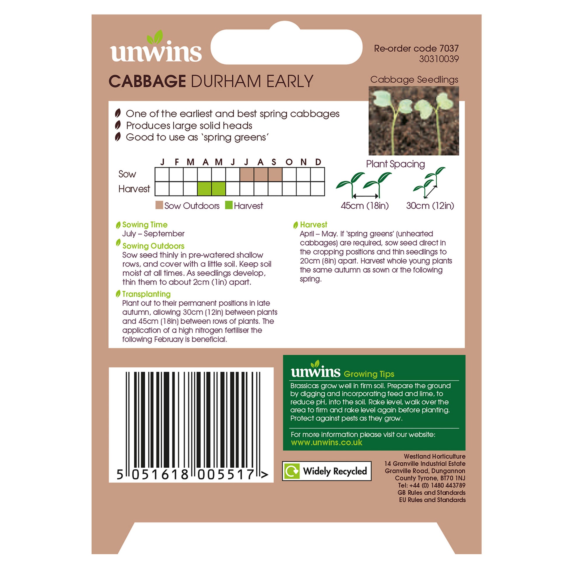 Unwins Brassica Family Seed Bundle