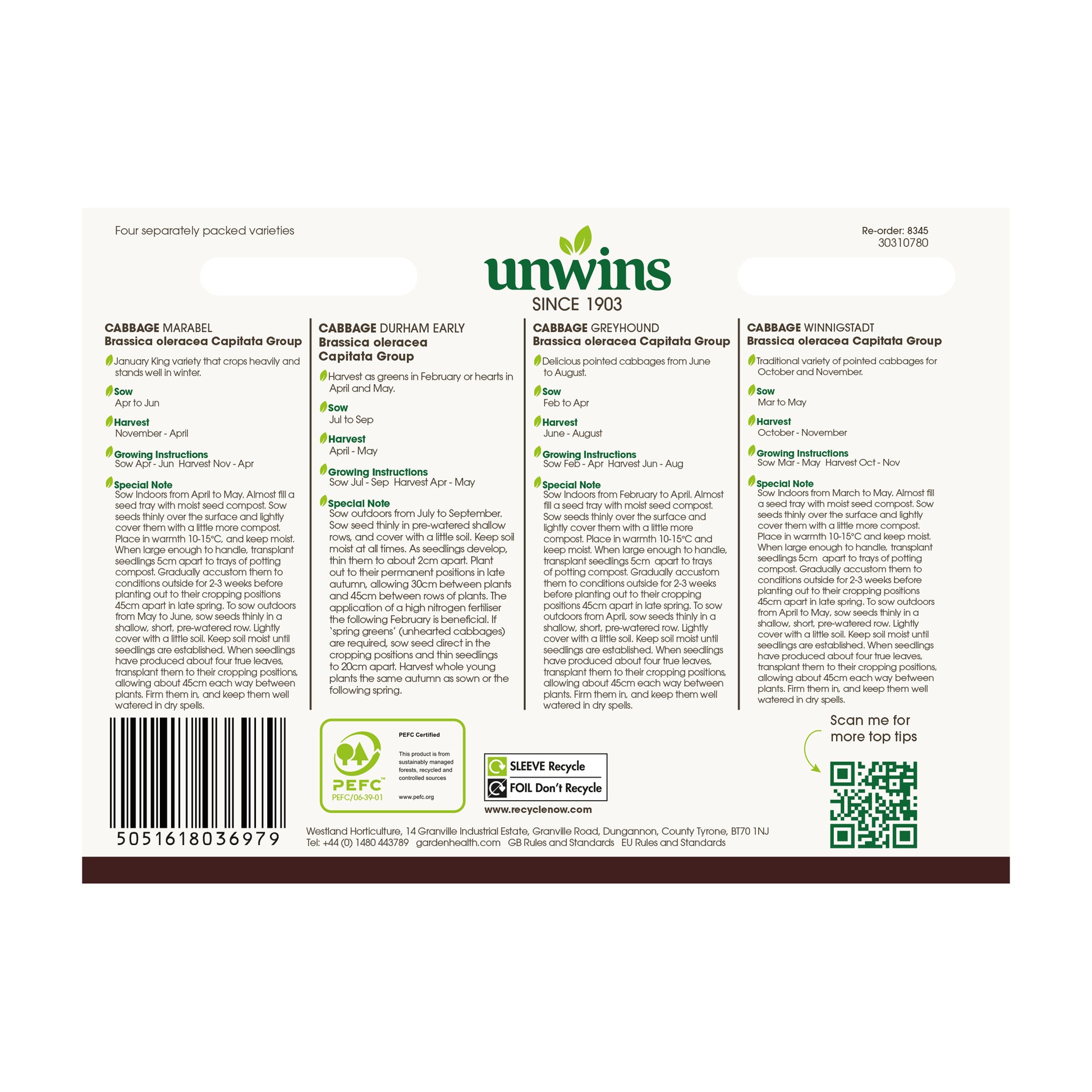 Cabbage All Season Collection Pack