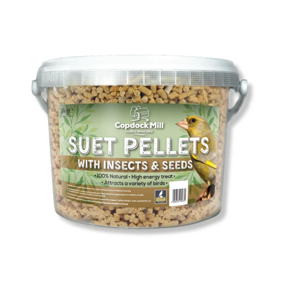 Copdock Mill Suet Pellets Insect & Seed Tub 3kg