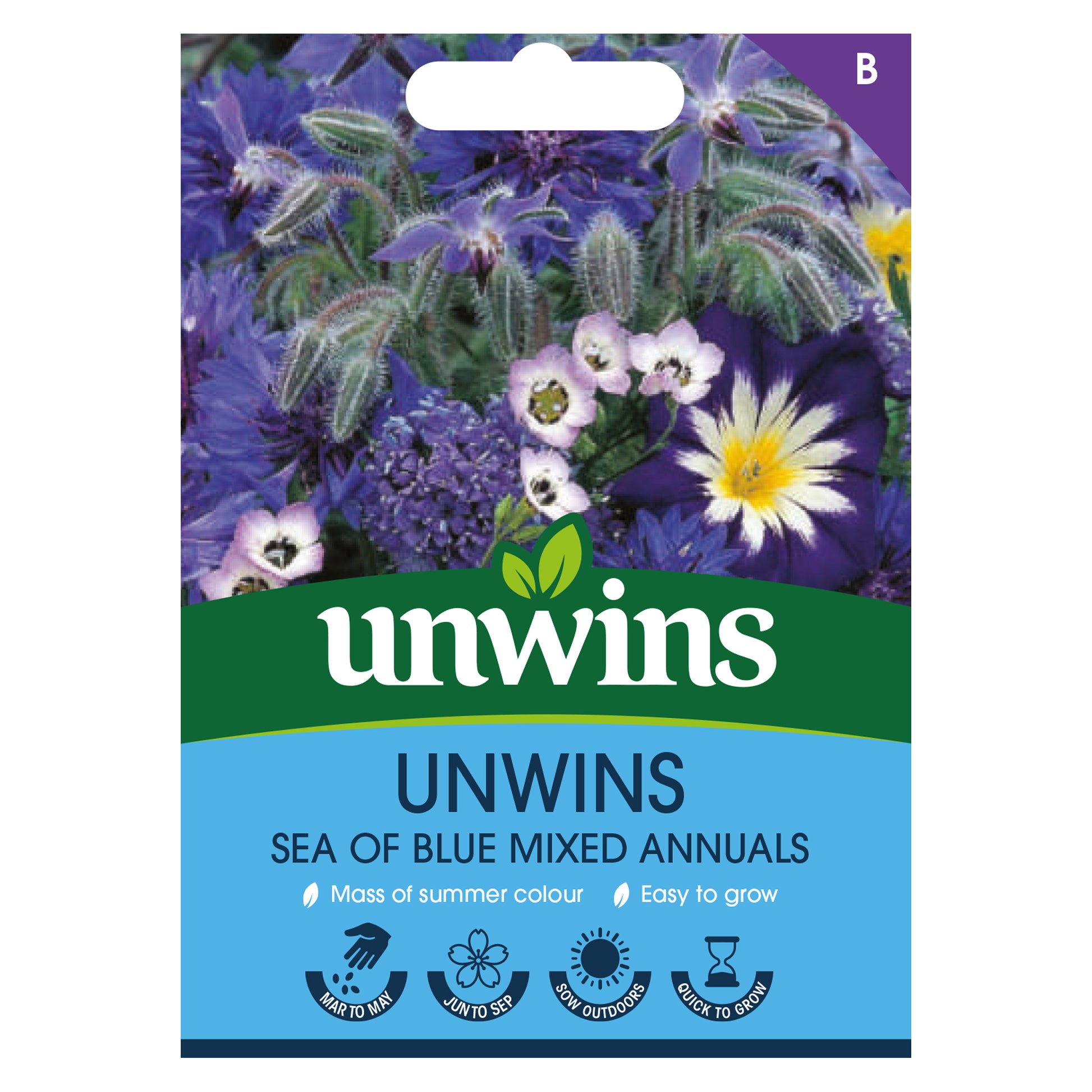 Unwins Sea of Blue Mixed Annuals