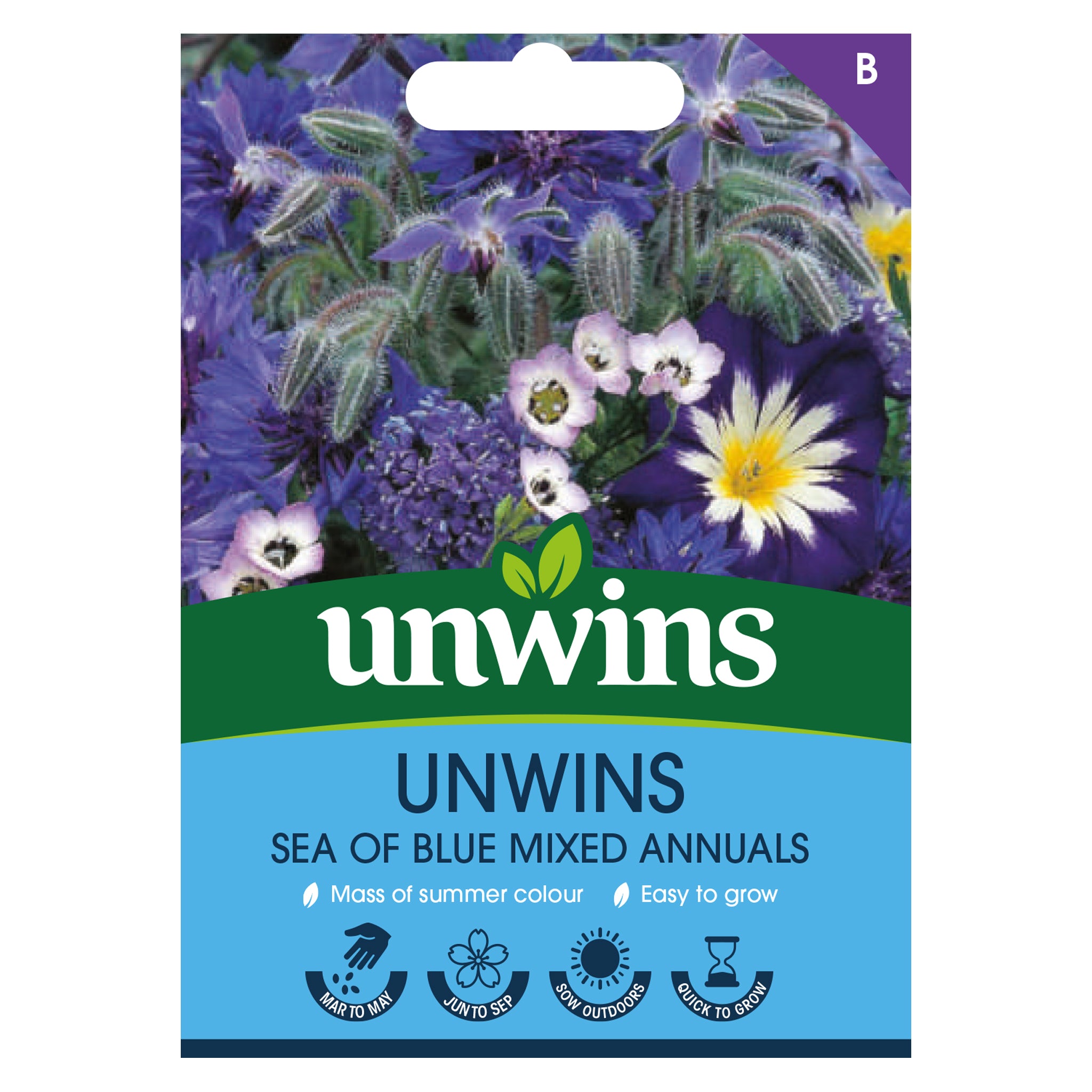 Unwins Sea of Blue Mixed Annuals