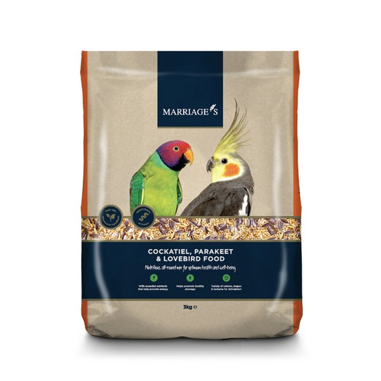 Marriage's Cockatiel, Parakeet Lovebird Food 3kg