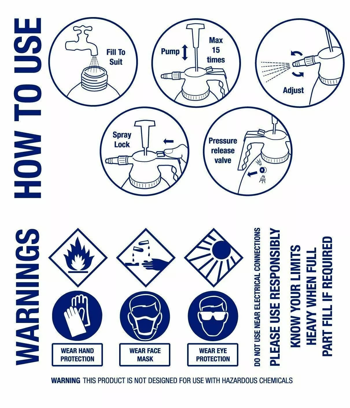 Spear & Jackson 2 Lt Pump Action Pressure Sprayer