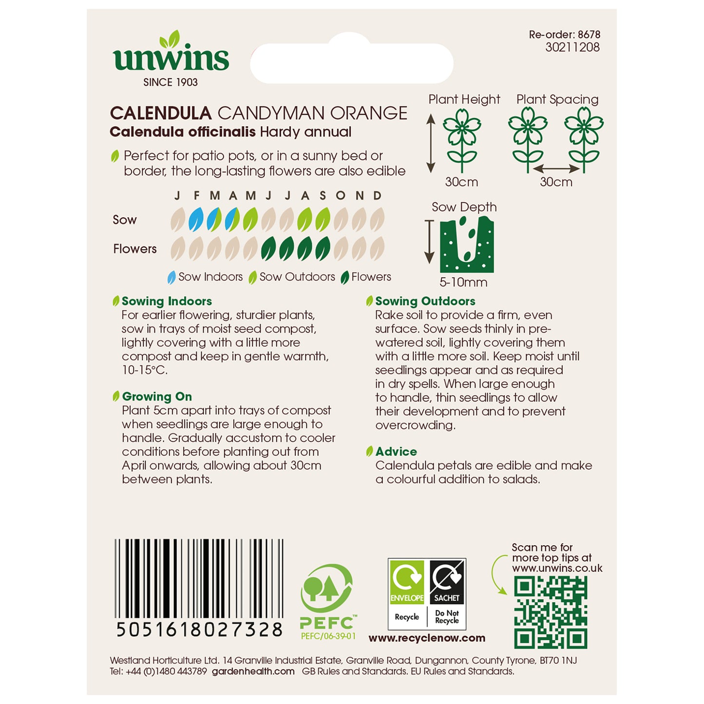 Unwins Sunset Tone Seed Bundle