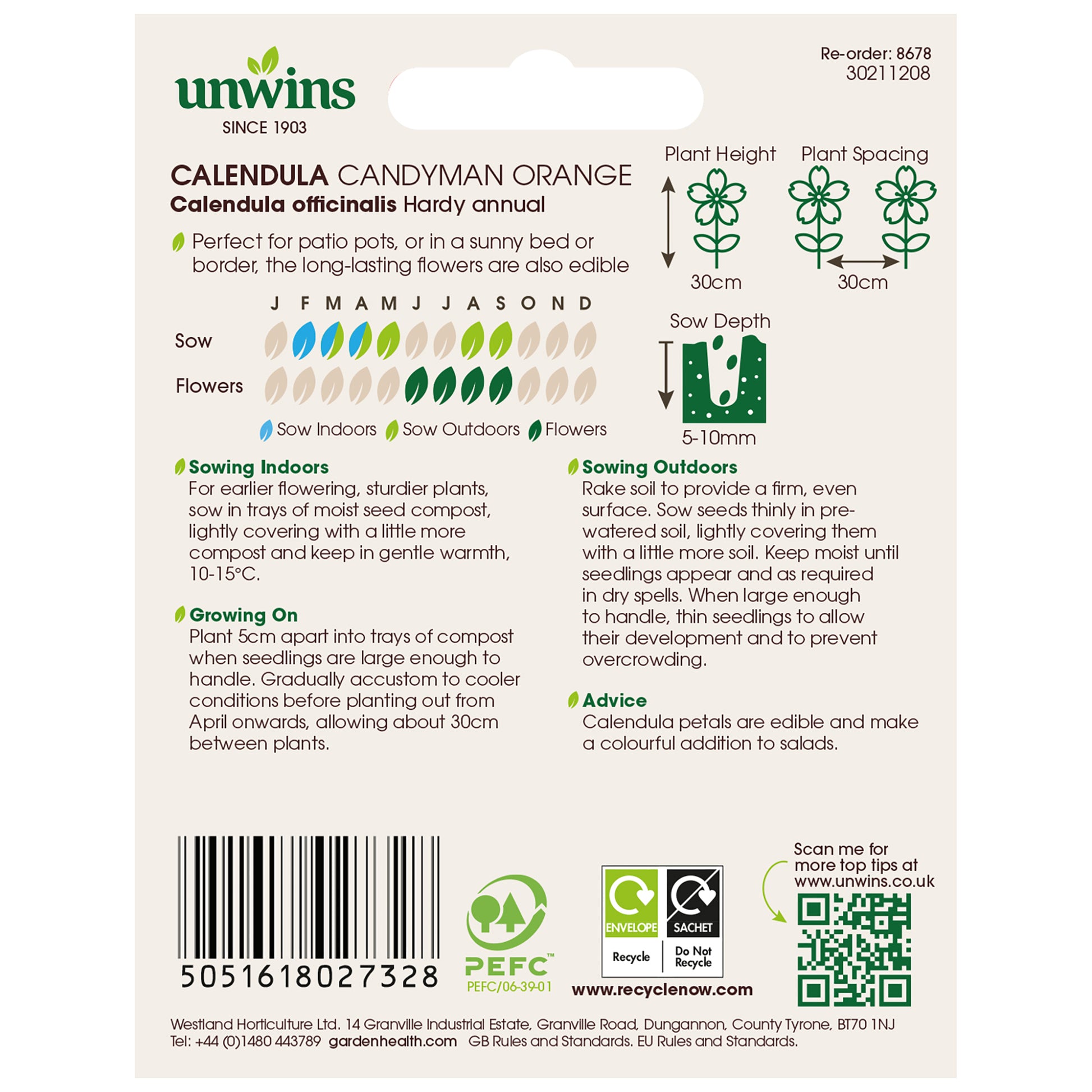 Unwins Sunset Tone Seed Bundle