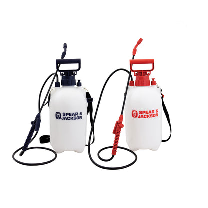 Spear & Jackson 5 Lt Pump Action Pressure Sprayer Twin Pack