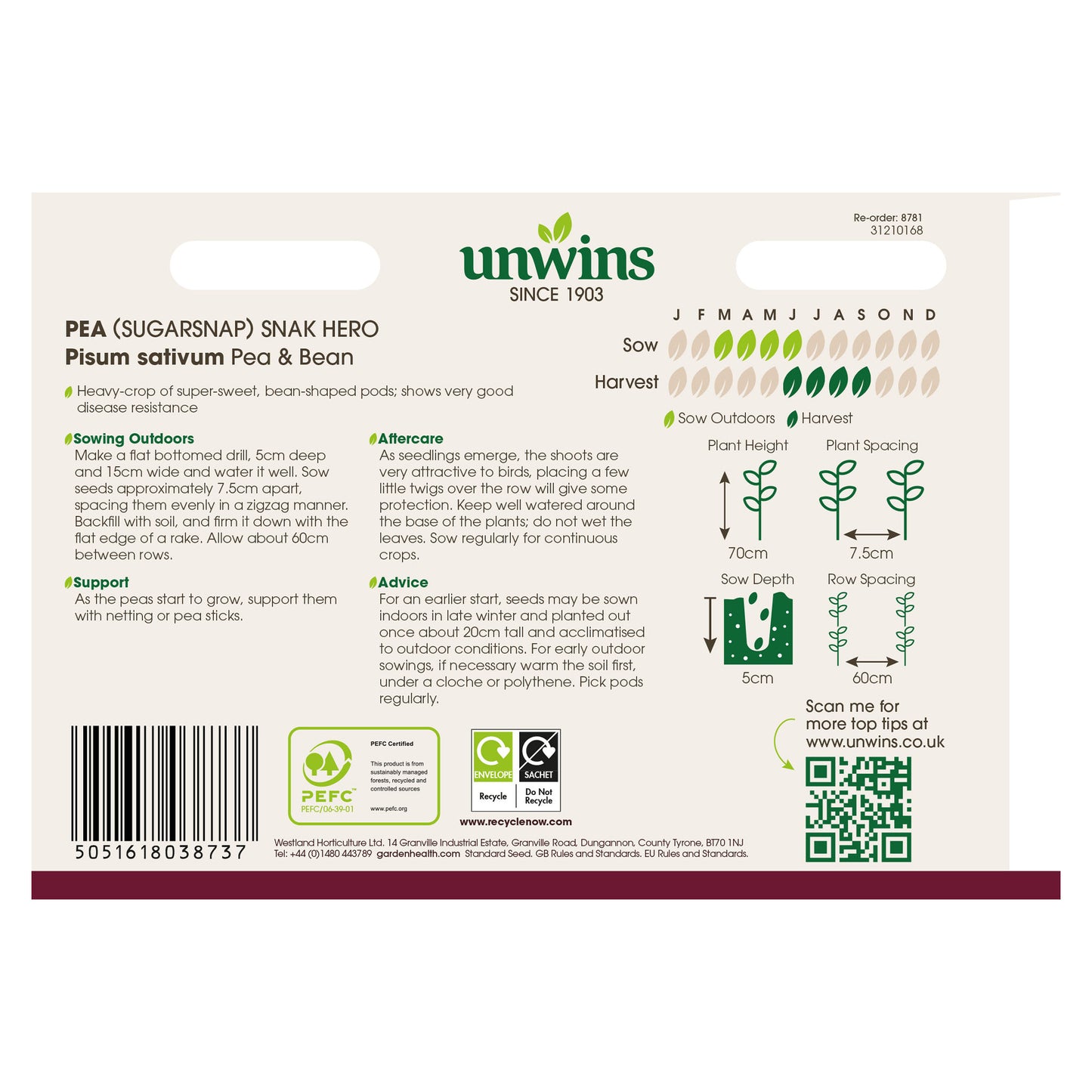 Pea (Sugarsnap) Snak Hero