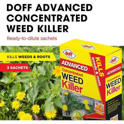 Doff Advanced Concentrated Weedkiller 3/6/10 sachets - 3 x 80ml 