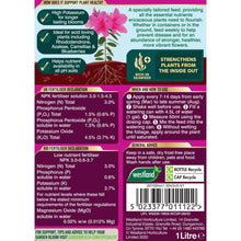 Westland Ericaceous High Performance Liquid Feed 1L