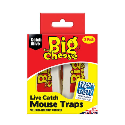 The Big Cheese Live Catch Mouse Trap Twinpack