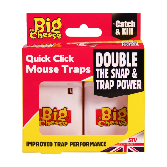 The Big Cheese Quick Click Mouse Trap Twinpack