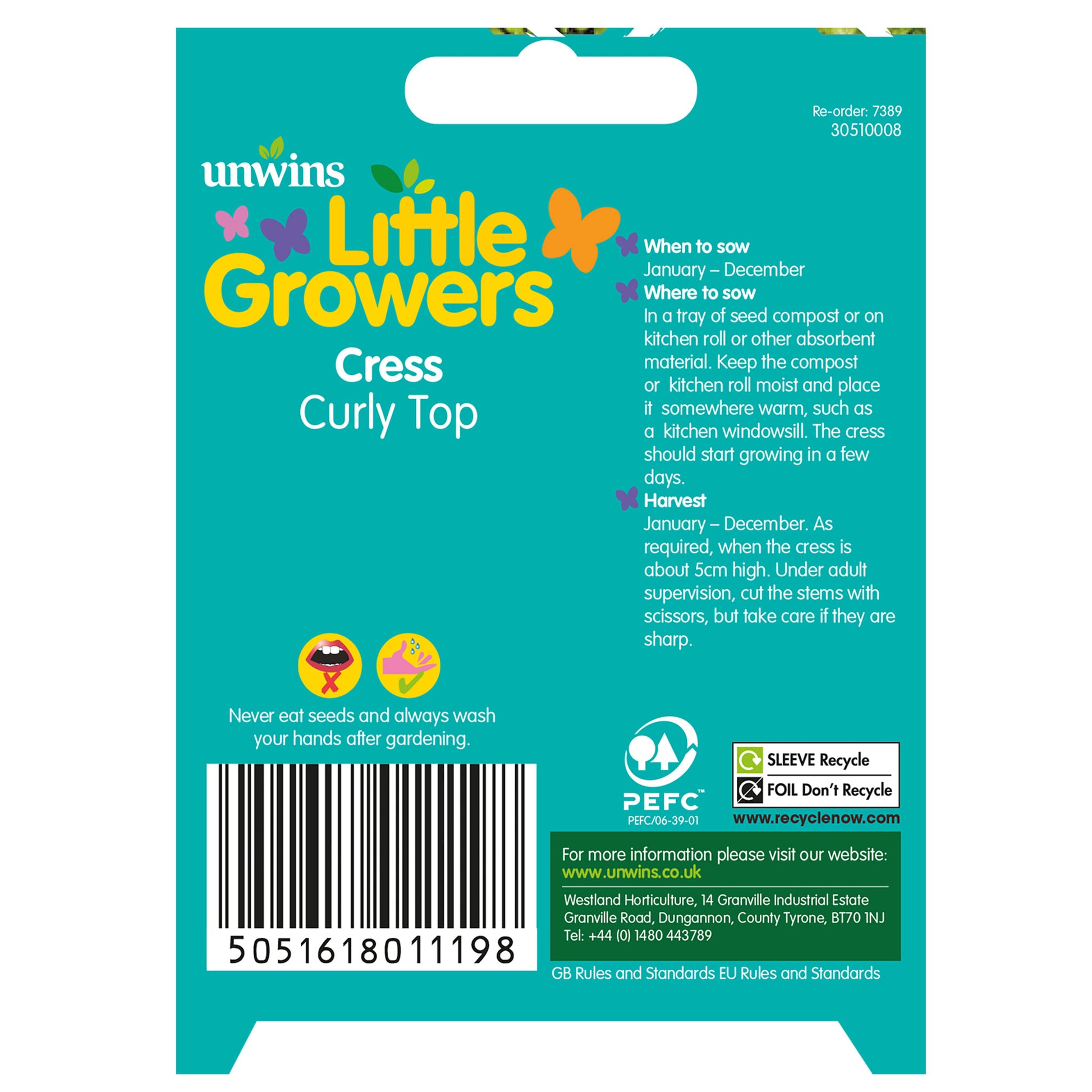 Little Growers Cress Curly Top