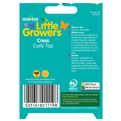 Little Growers Cress Curly Top