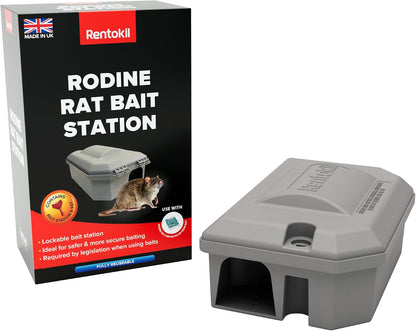 Rodine Rat Bait Station – Secure, Tamper-Resistant Bait Box (1 Pack)