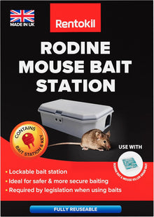 Rodine Mouse Bait Station – Secure, Tamper-Resistant Bait Box (1 Pack) |