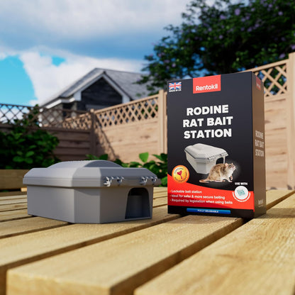 Rodine Rat Bait Station – Secure, Tamper-Resistant Bait Box (1 Pack)