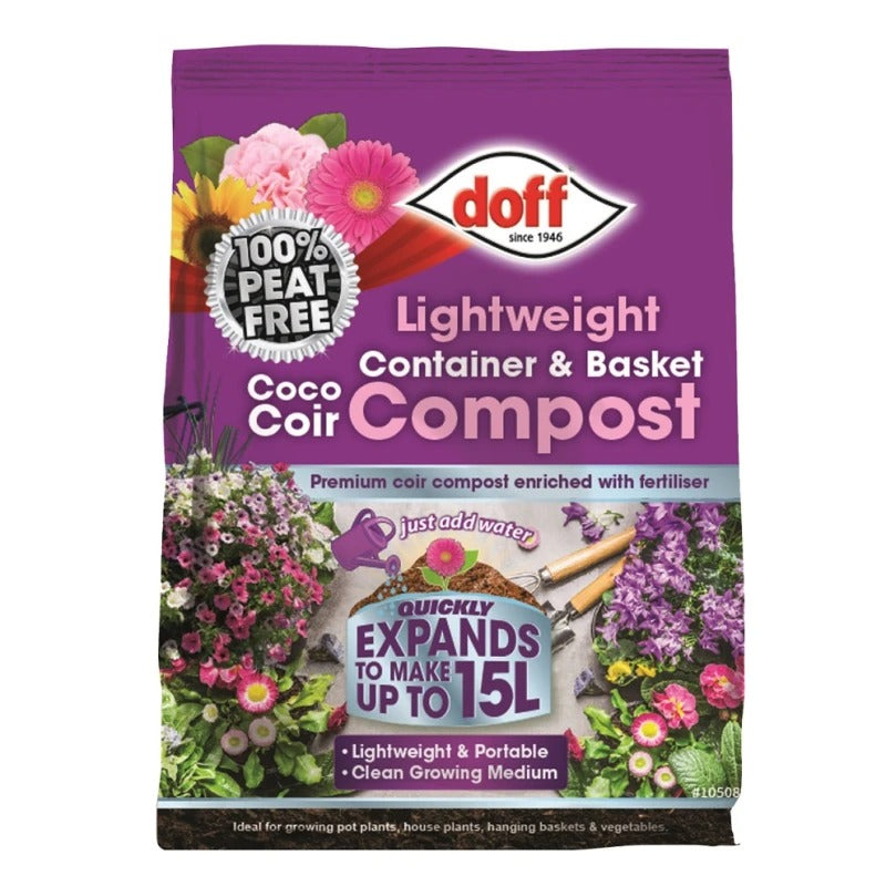 Doff Lightweight Container & Basket Compost - 15 Litre