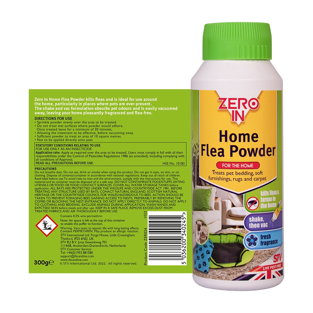 Zero In Home Flea Powder - 300g