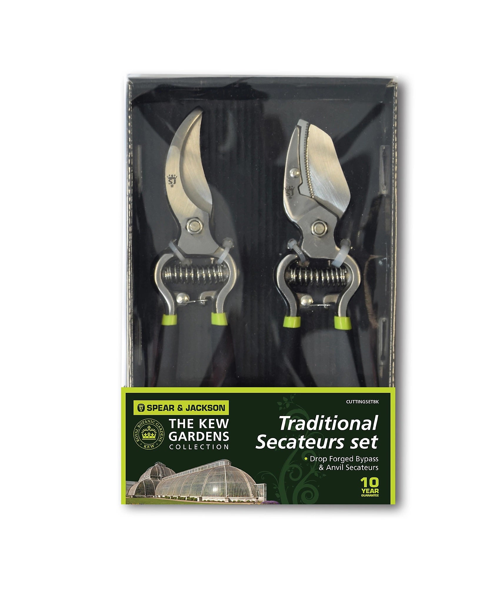 Spear & Jackson Kew Vintage Bypass + Anvil Secateur Set