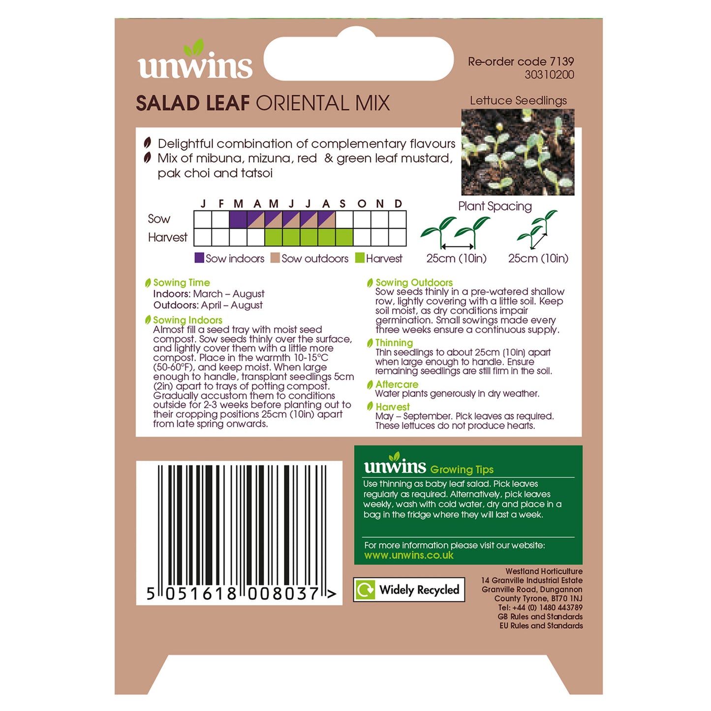 Unwins Asian Stair Fry Seed Bundle