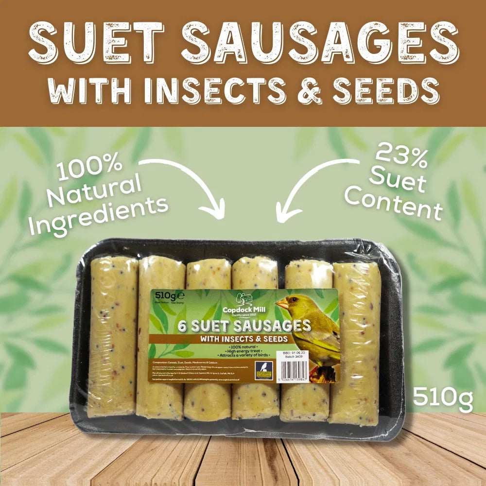 Copdock Mill Suet Sausage Insect 6pk 520g