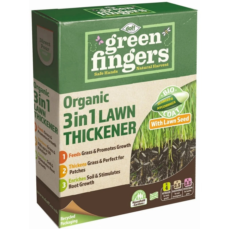 Doff Green Fingers 3 in 1 Lawn Thickener - 50sqm