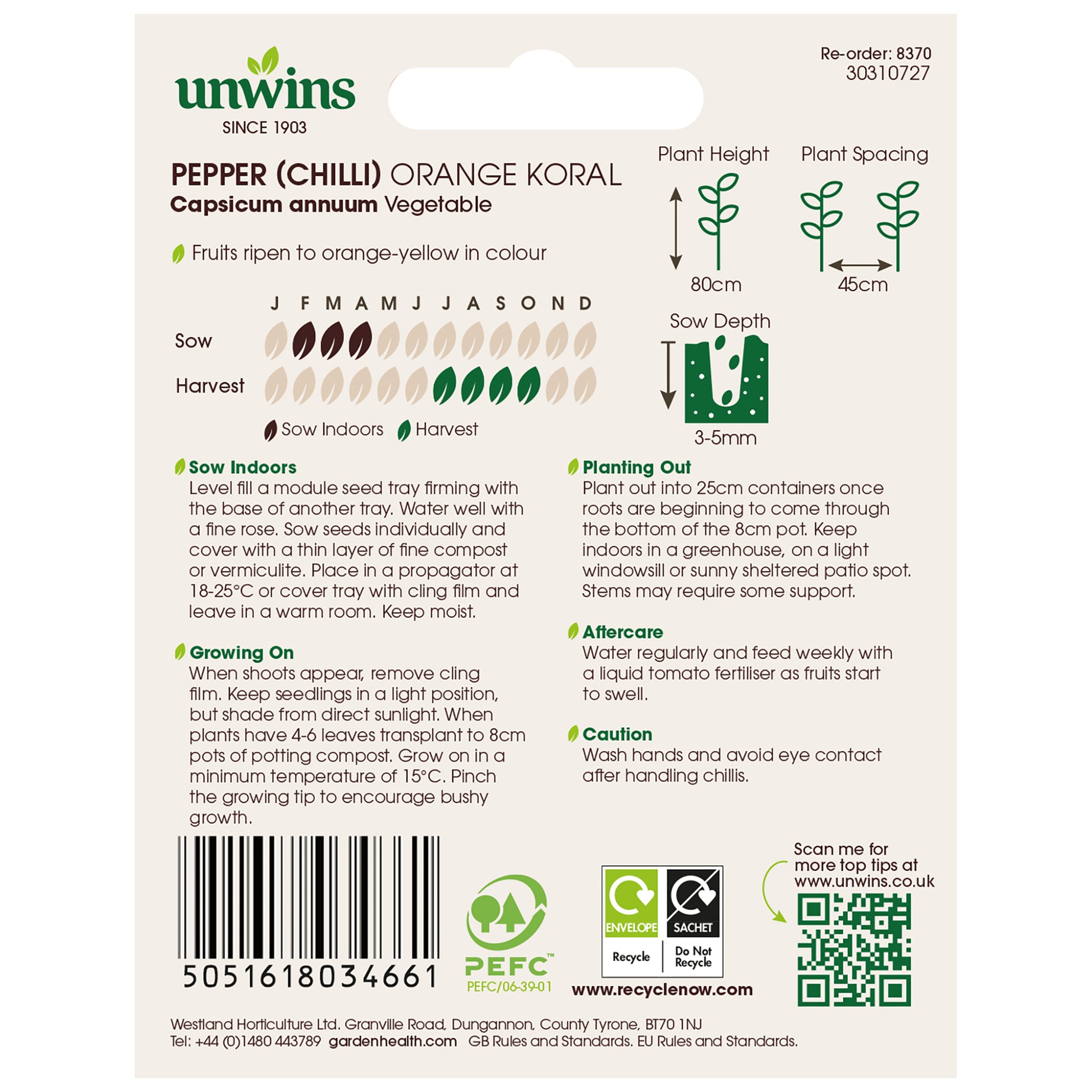 Pepper (Chilli) Orange Koral