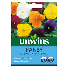 Pansy Clear Crystals Mix