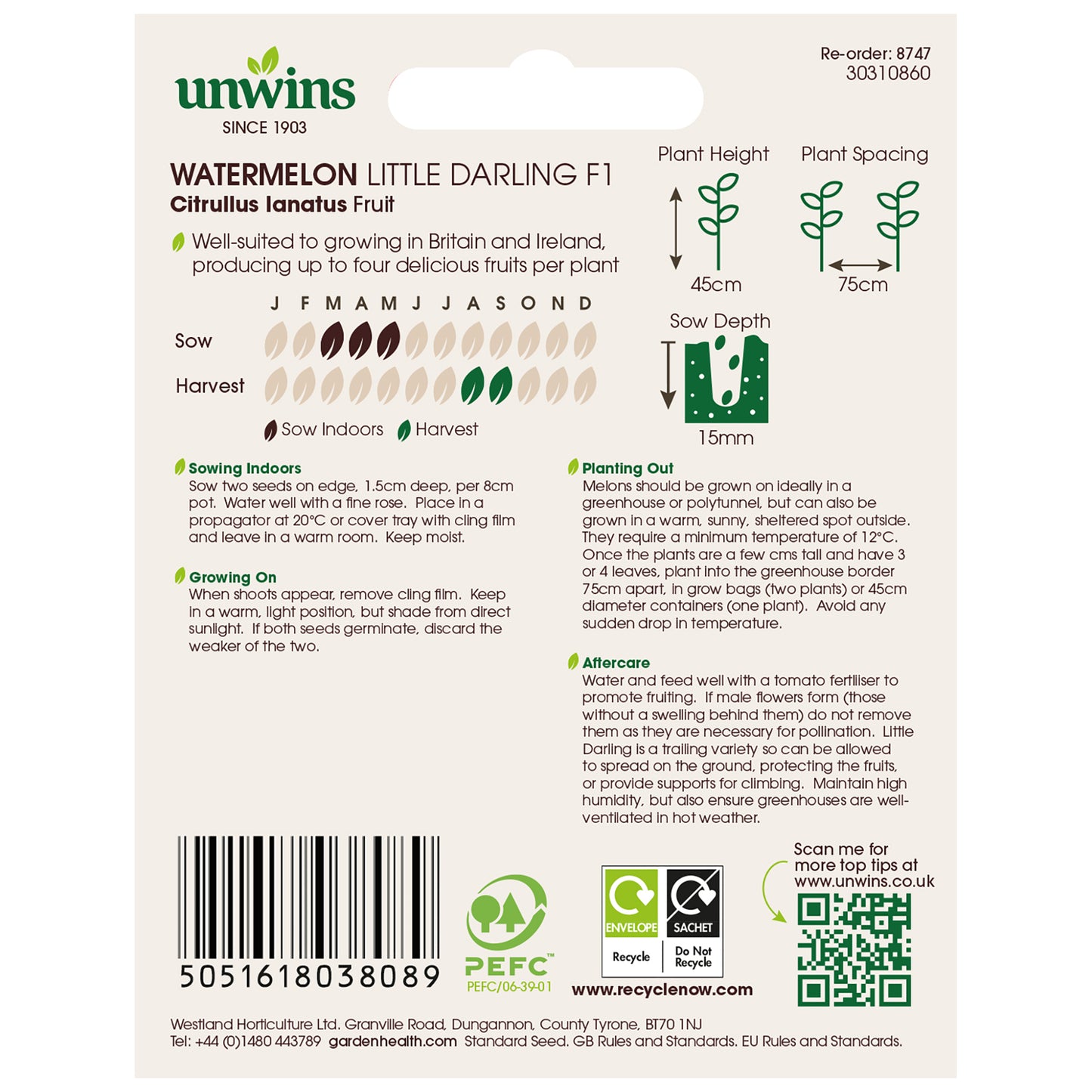 Unwins Sweet Summer Fruit Seed Bundle