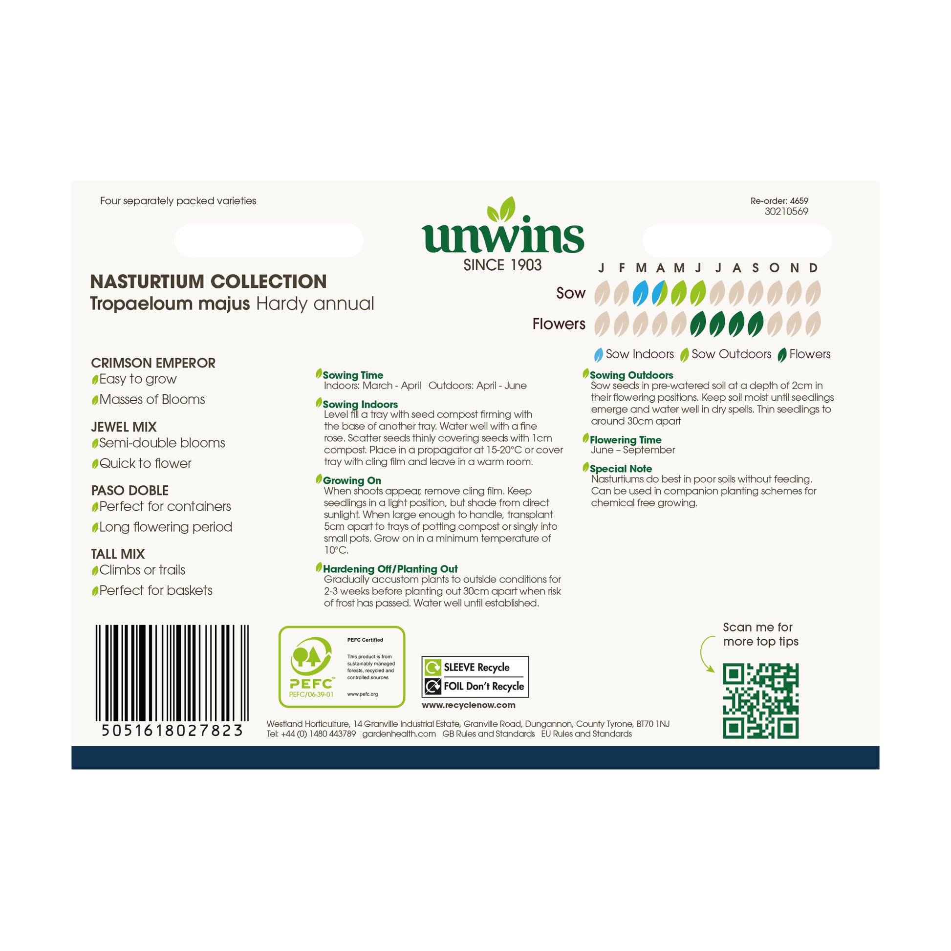 Nasturtium 4 in 1 Collection Pack