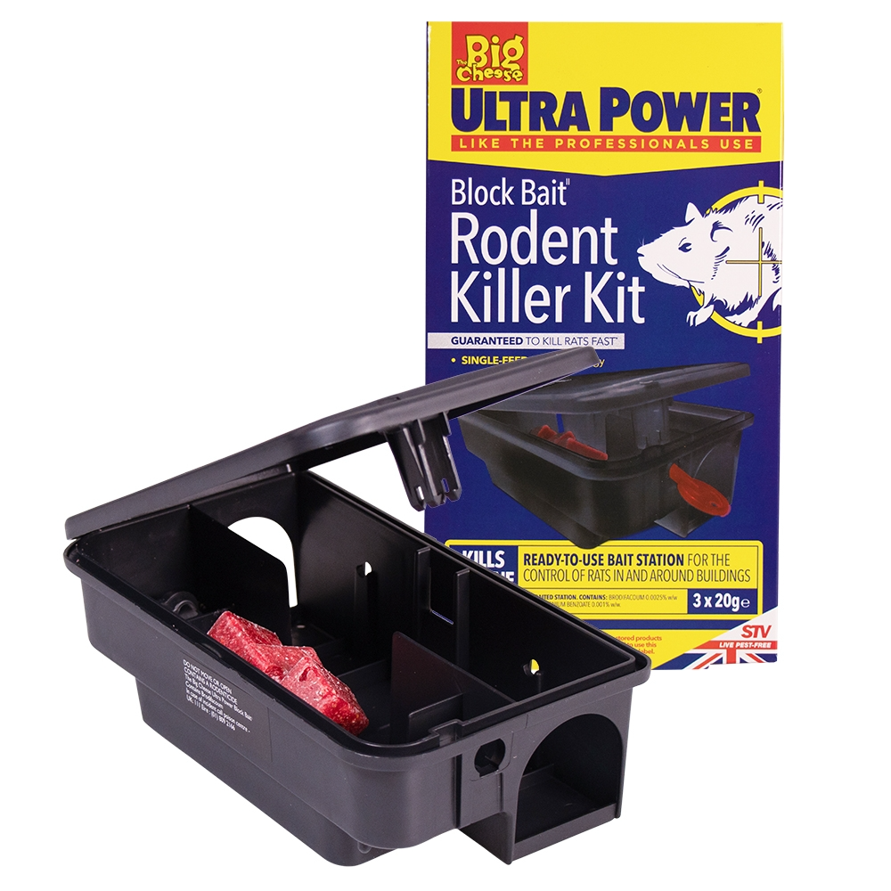 The Big Cheese Block Bait Rodent Killer Kit