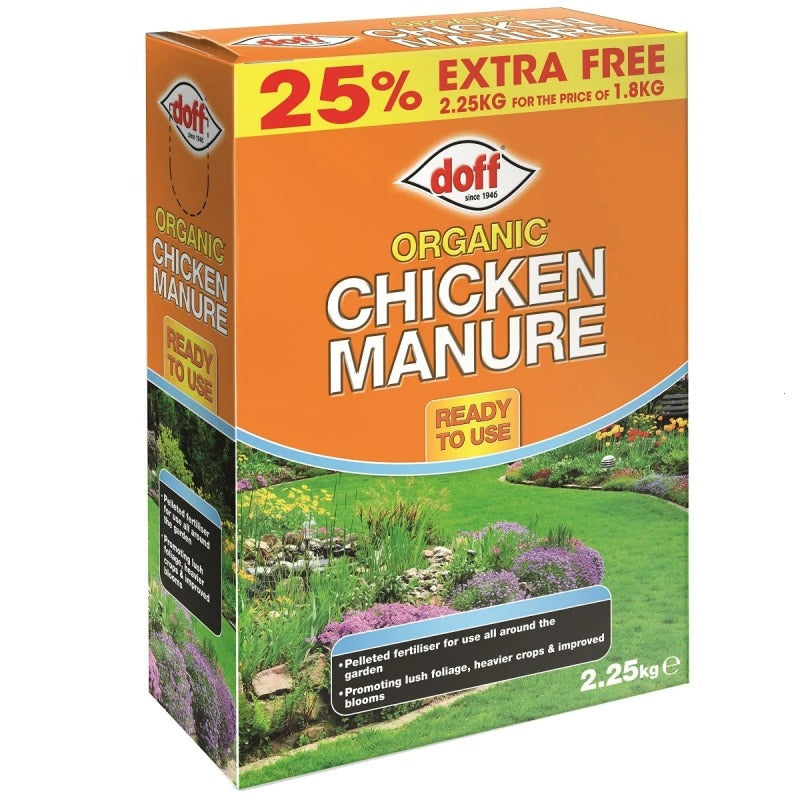 Doff Organic Chicken Manure 1.8kg + 25% Extra Free - 2.25kg